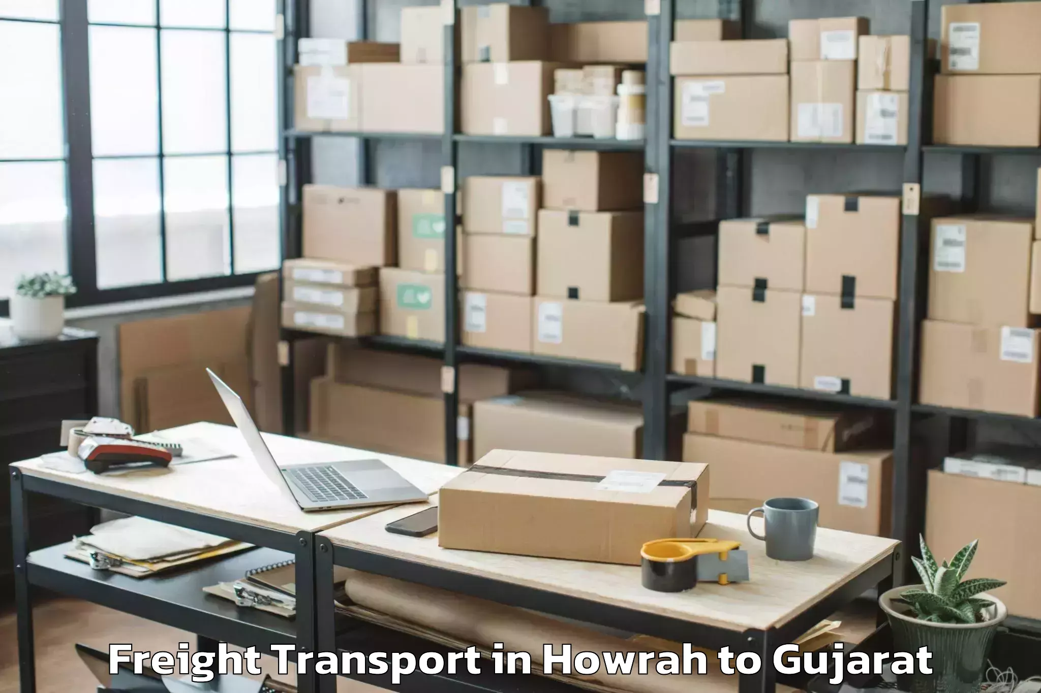 Trusted Howrah to Kutiyana Freight Transport